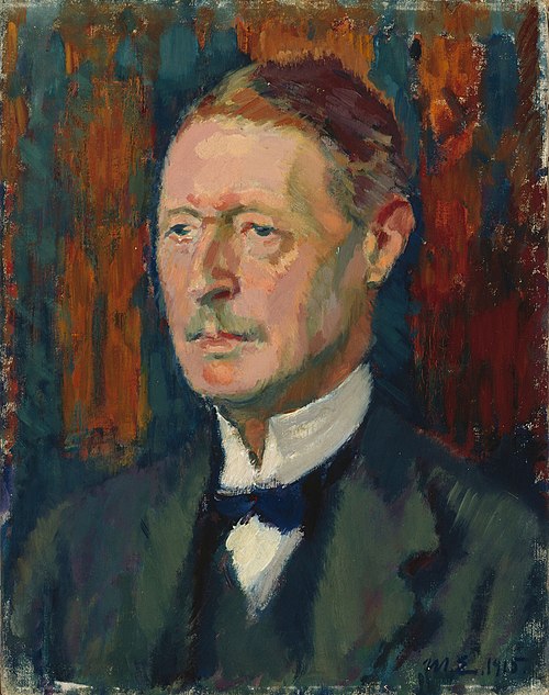 Portrait of A. W. Finch, 1915, Magnus Enckell