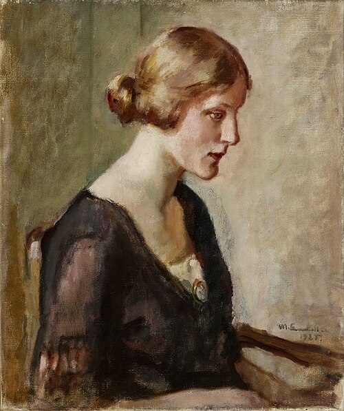 Portrait of Miss Barbara Lagerborg, 1925, Magnus Enckell