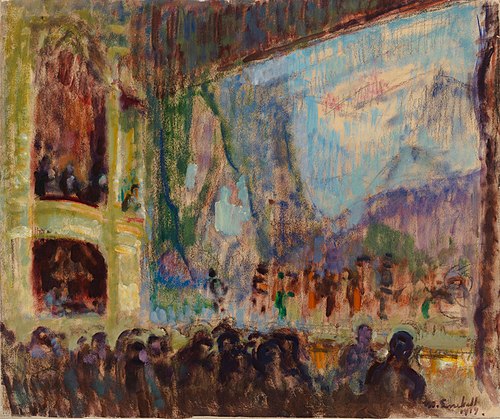 Interior View of the Finnish Opera, 1919, Magnus Enckell