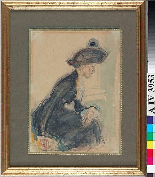 Mrs Anni Lagerborg, 1912, Magnus Enckell