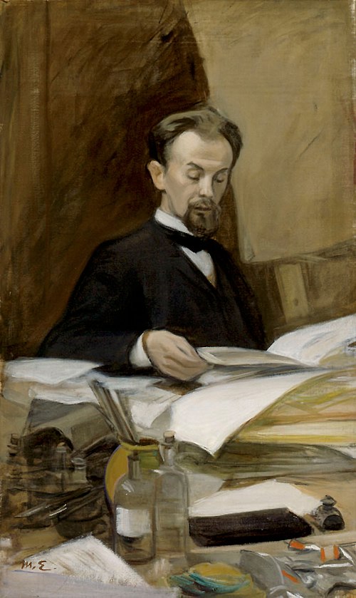 Portrait of the Poet Otto Manninen, 1903, Magnus Enckell