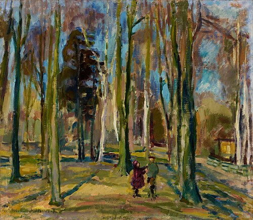 View from Kaivopuisto, 1919, Magnus Enckell