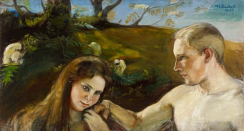 Aatami ja Eeva, 1897, Magnus Enckell