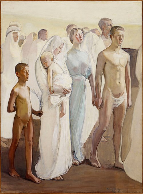 Resurrection, Copy of the Right Half of the Altarpiece in Tampere Cathedral, 1907, Magnus Enckell