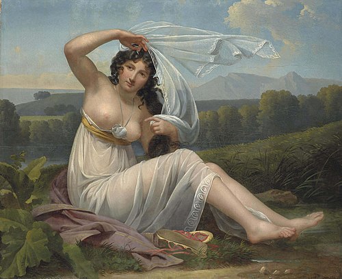 Une jeune femme sortant des bains, 1804, Adèle Varillat