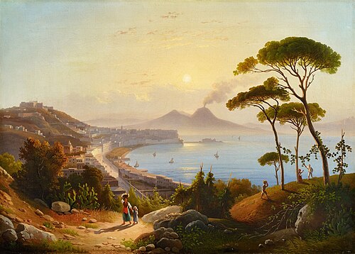 View of the Gulf of Naples, 1830, August Wilhelm Julius Ahlborn