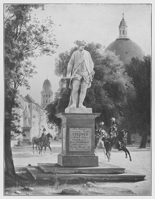 Denkmal des Fürsten Leopold von Dessau, 1834, August Wilhelm Julius Ahlborn