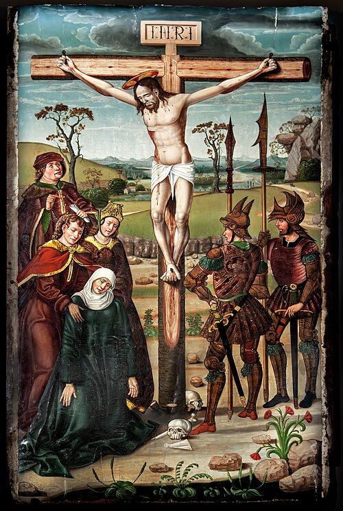 Retable de saint Martin - La Crucifixion, 1500, Maître de Riofrío