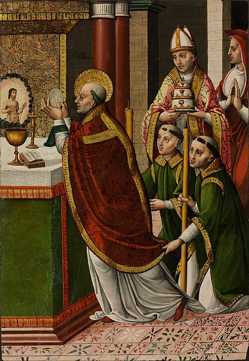 The Mass of Saint Gregory the Great, 1520, Master of Portillo