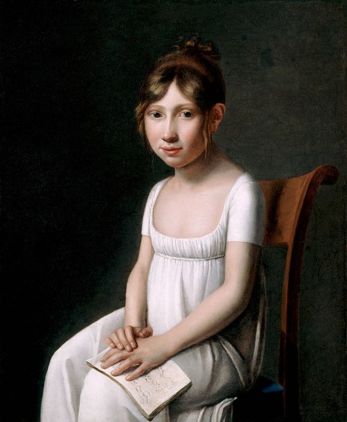 Portrait d’une jeune personne distraite de sa leçon de musique, 1801, Sophie Guillemard