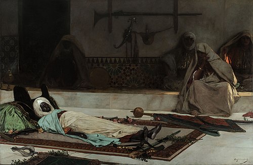 Le jour des funérailles - Scène du Maroc, 1889, Jean-Joseph Benjamin-Constant