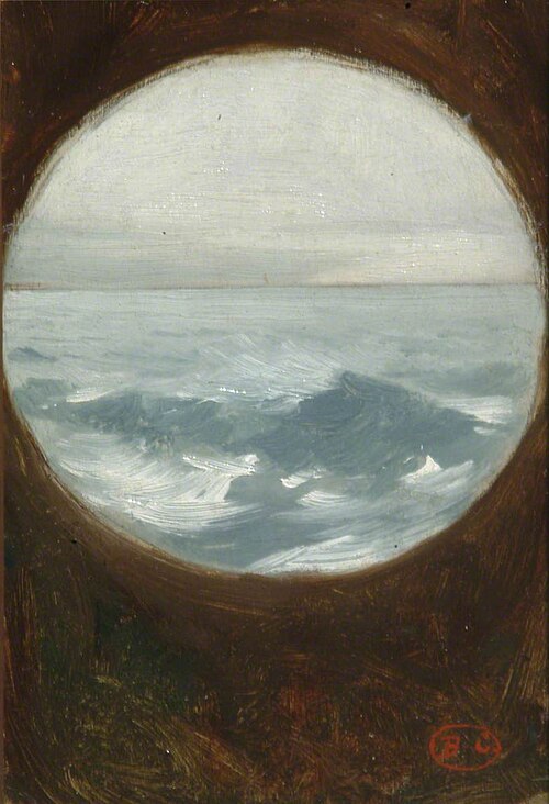 Stormy Sea from the Hotel Metropole, 1890, Jean-Joseph Benjamin-Constant