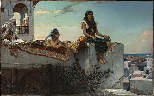 Terrasse au Maroc, 1880, Jean-Joseph Benjamin-Constant
