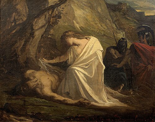 Antigone au chevet de Polynice, 1868, Jean-Joseph Benjamin-Constant