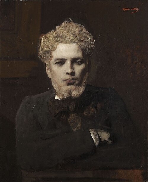 Jeune homme barbu dit L'Albinos, 1875, Jean-Joseph Benjamin-Constant