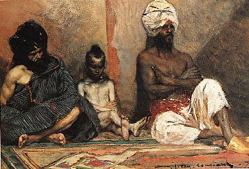 Arabes assis, 1877, Jean-Joseph Benjamin-Constant