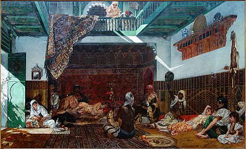 Intérieur de harem au Maroc, 1878, Jean-Joseph Benjamin-Constant