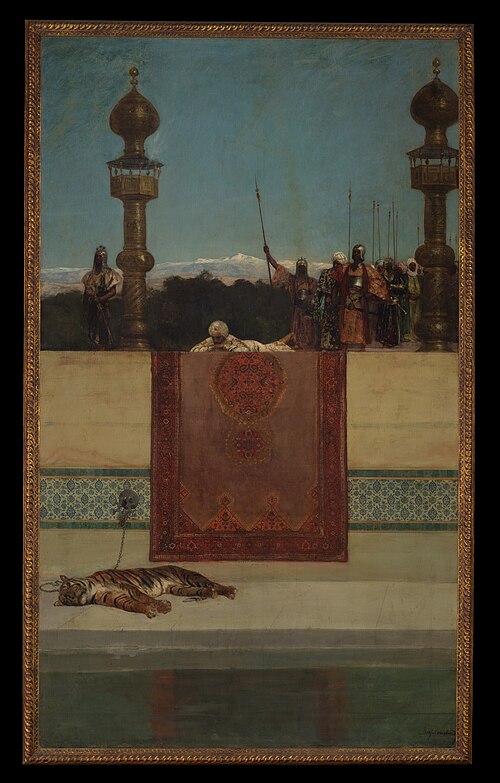 The Sultan's Tiger, 1883, Jean-Joseph Benjamin-Constant