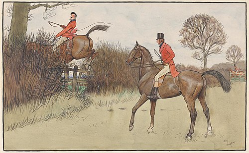`Ar Never Gets Off' - Hunting Scene, , Cecil Aldin