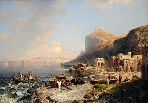 Port of Capri, Italy, , Franz Richard Unterberger