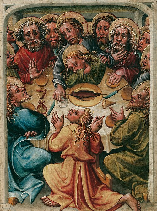 The last supper, 1445, Meester van het Altaar van Friedrich
