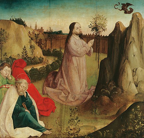 Christus am Ölberg, 1475, Meister der Veitslegende