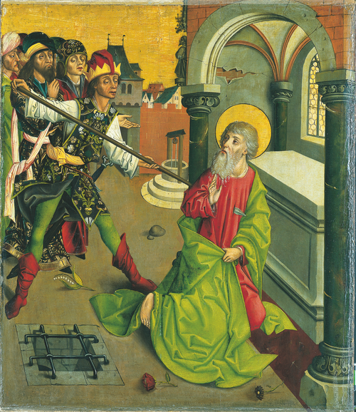 The Martyrdom of St Thomas, 1485, Meester van de epitaaf van Florian Wink
