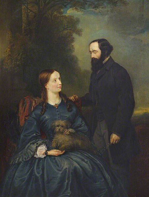 James Clerk Maxwell (1831–1879), Cavendish Professor (1871–1879), and His Wife, Katherine Mary Clerk, , Jemima Blackburn