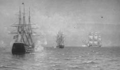 Nau Dom Pedro I e Fragata Niterói, 1906, Carlos Balliester