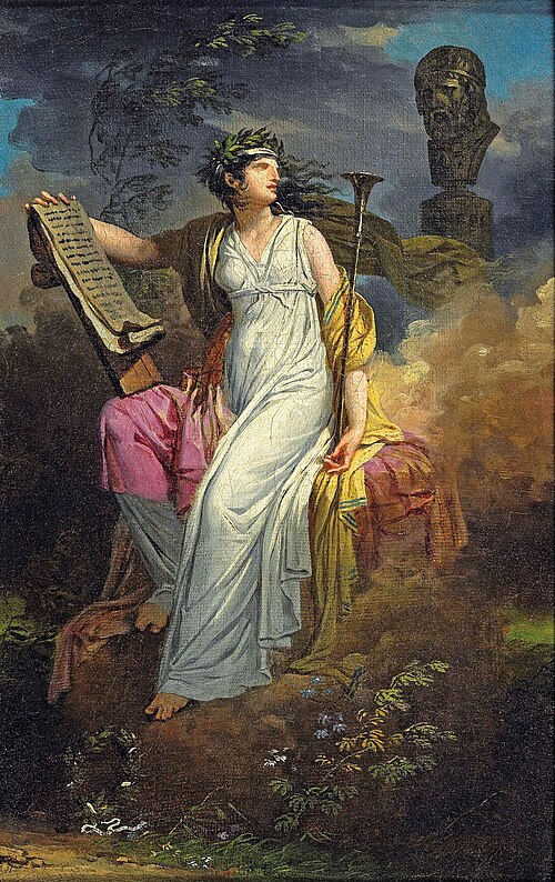 Calliope, Muse de la Poésie, 1797, Charles Meynier