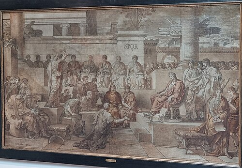 La sentence de Ligarius, 1804, Charles Meynier