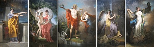 Apollon et les muses, 1797, Charles Meynier