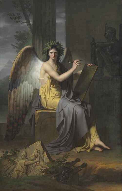 Clio, muse qui préside à l’Histoire, 1797, Charles Meynier