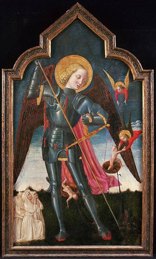 Saint Michael Weighing Souls, , Niccolò Alunno