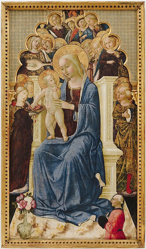 The Madonna Enthroned, from a triptych, , Niccolò Alunno