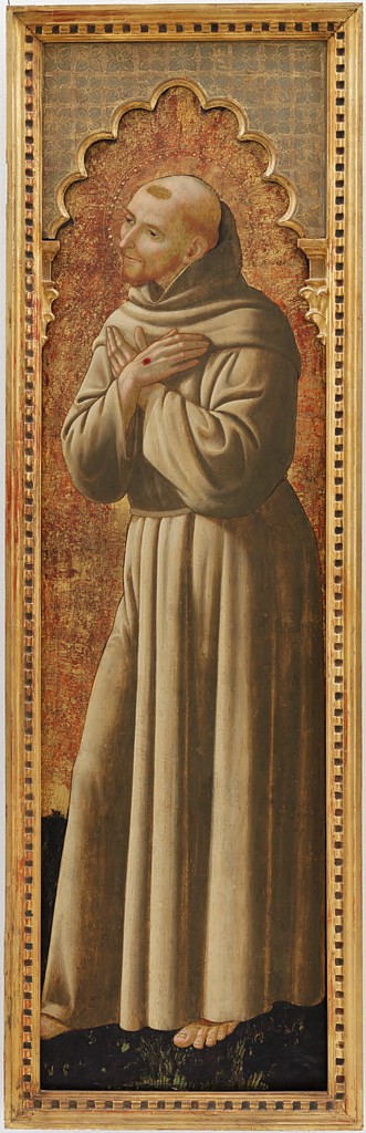 Saint Francis: side panel from a triptych, , Niccolò Alunno