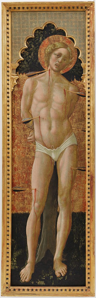 Saint Sebastian: side panel from a triptych, , Niccolò Alunno