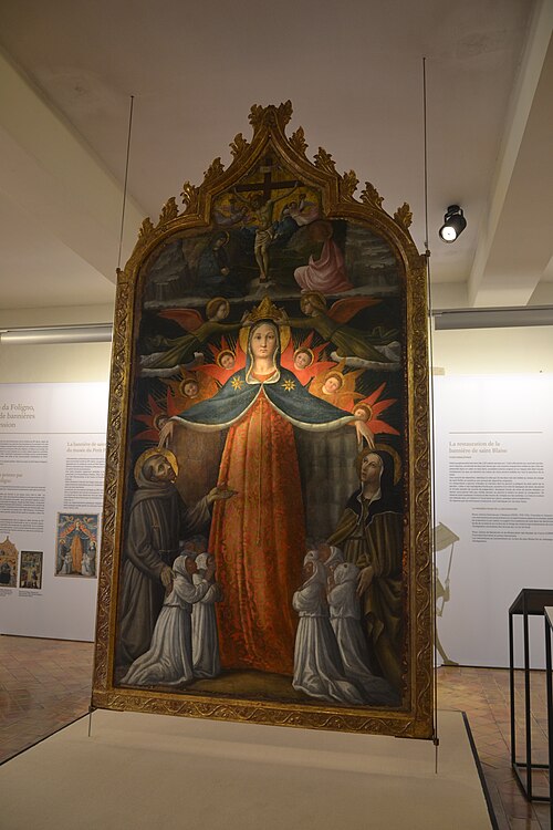 Bannière de la Confrérie de saint Blaise-d'Assise, 1466, Niccolò Alunno