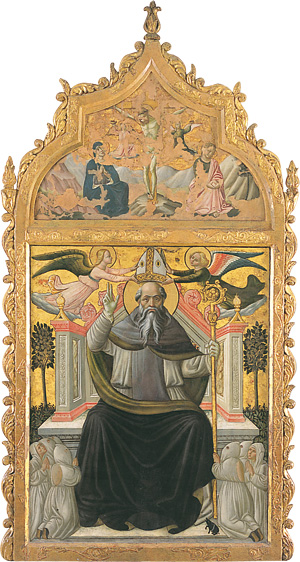 Gonfalone de Sant'Antonio Abate, 1457, Niccolò Alunno