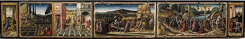 prédelle de saint Nicolas de Bari, 1492, Niccolò Alunno