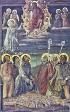 Processional banner of plague, 1470, Niccolò Alunno