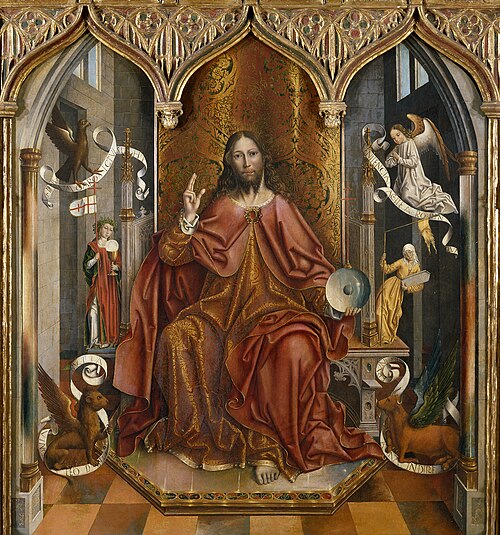 Christ Blessing, 1494, Fernando Gallego