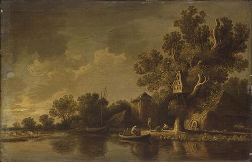 Landscape with a Canal, 1634, Pieter de Neyn