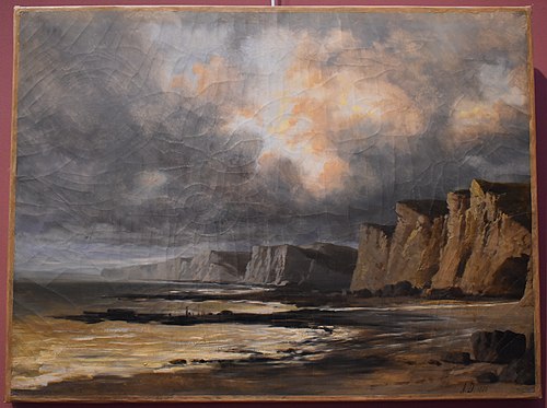 Les falaises, 1838, Adrien Dauzats