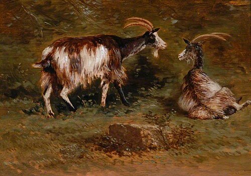 Two Goats, , Adrien Dauzats