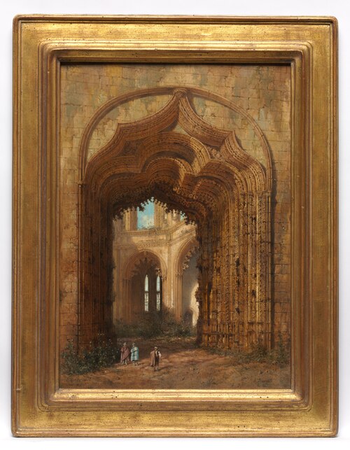Ruined Church, 1840, Adrien Dauzats