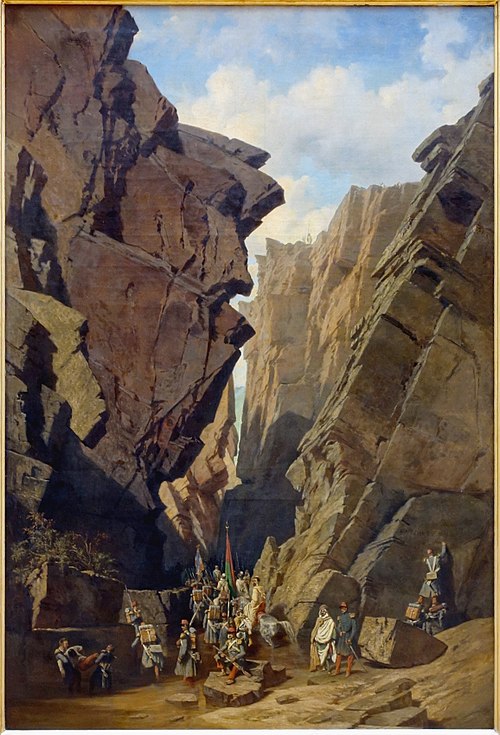 Le Passage des Bibans, 1853, Adrien Dauzats