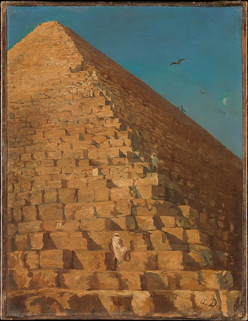 The Great Pyramid, Giza, 1834, Adrien Dauzats