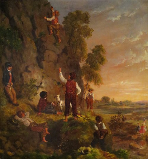 Children in a Landscape, 1855, Richard Law Hinsdale