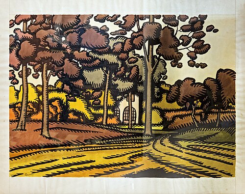 Maison derrière les arbres, , Georges Gaudion